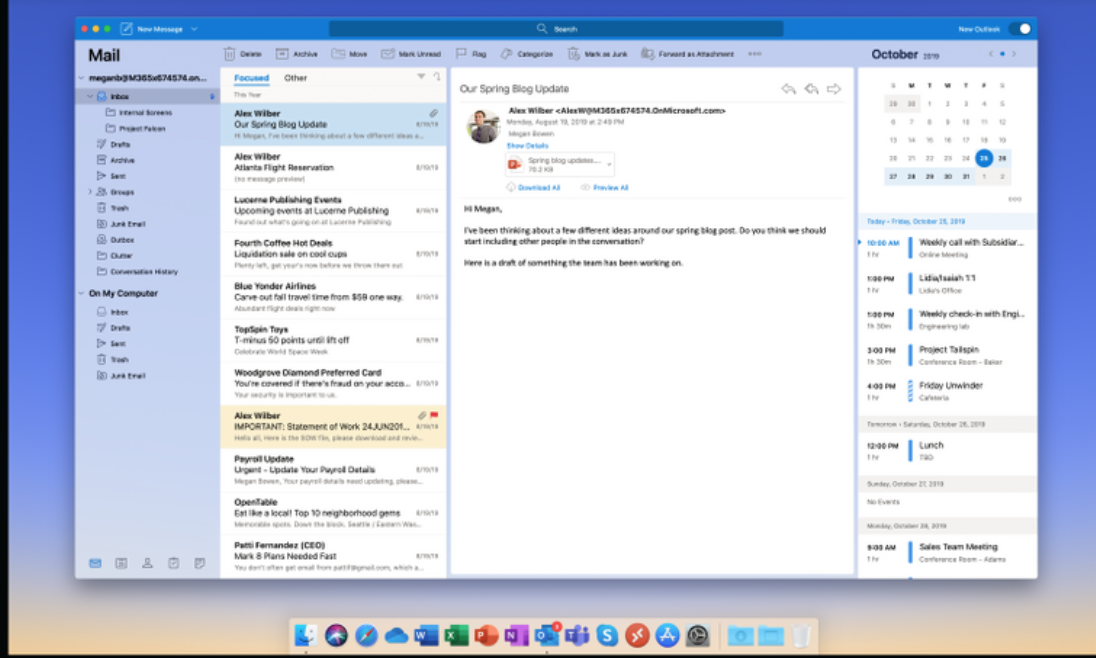 outlook for mac 2011 updates